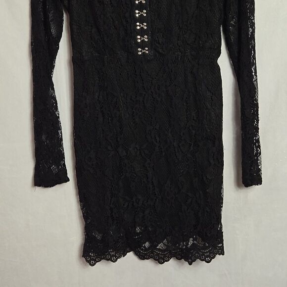 NASTY GAL.. black mini dress.. Lace.. - Picture 2 of 13